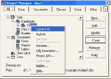 Базы данных Visual Foxpro 7