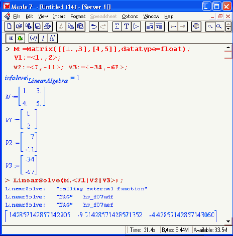       LinearAlgebra